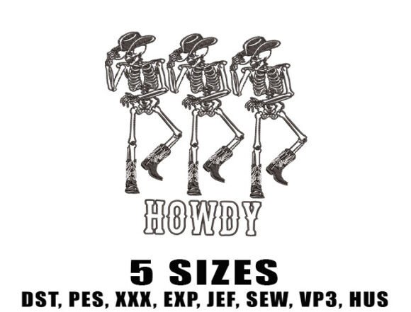 Cowboy Skeleton Embroidery Design Review