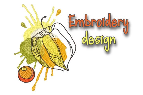 Flower Physalis Embroidery Design Review