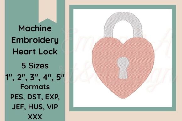 Heart Padlock Machine Embroidery Design Review
