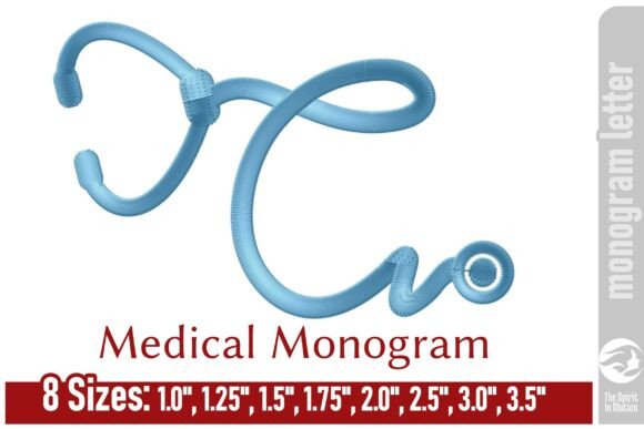 Medical Embroidery Monogram Letter - C Review