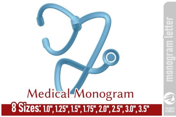 Medical Embroidery Monogram Letter - J Review