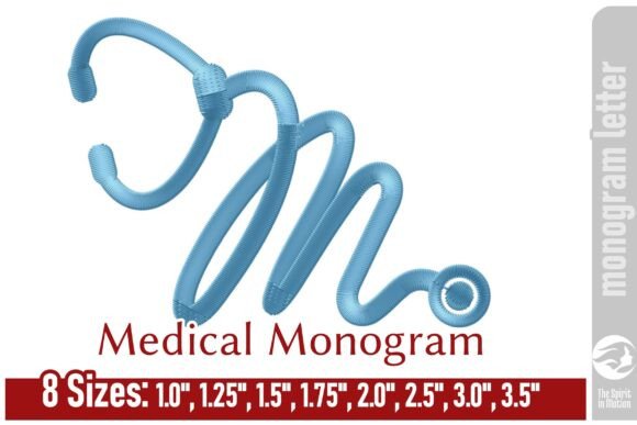 Medical Embroidery Monogram Letter -M Review