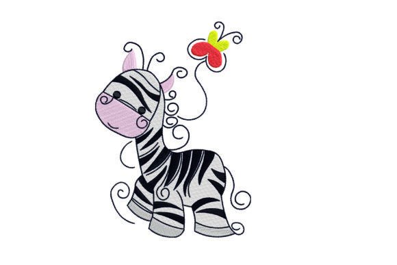 Zebra Embroidery Design - 6 Sizes Review
